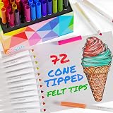 Artworx 72 Felt Tip Pens Children Kids Colouring Washable Art Markers Storage view 9