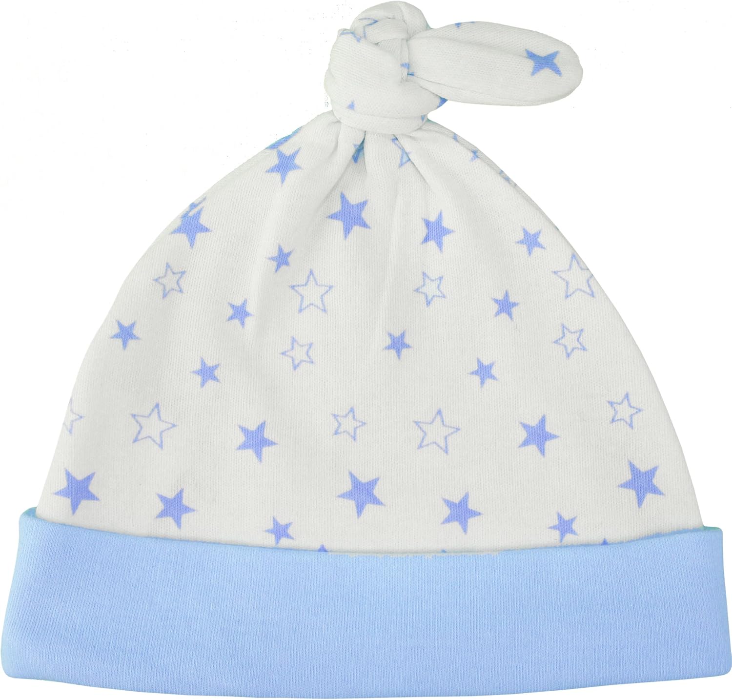 TeddyT's Baby Boy's & Girl's Cosy Sleep Hat with Star Design (Baby Blue