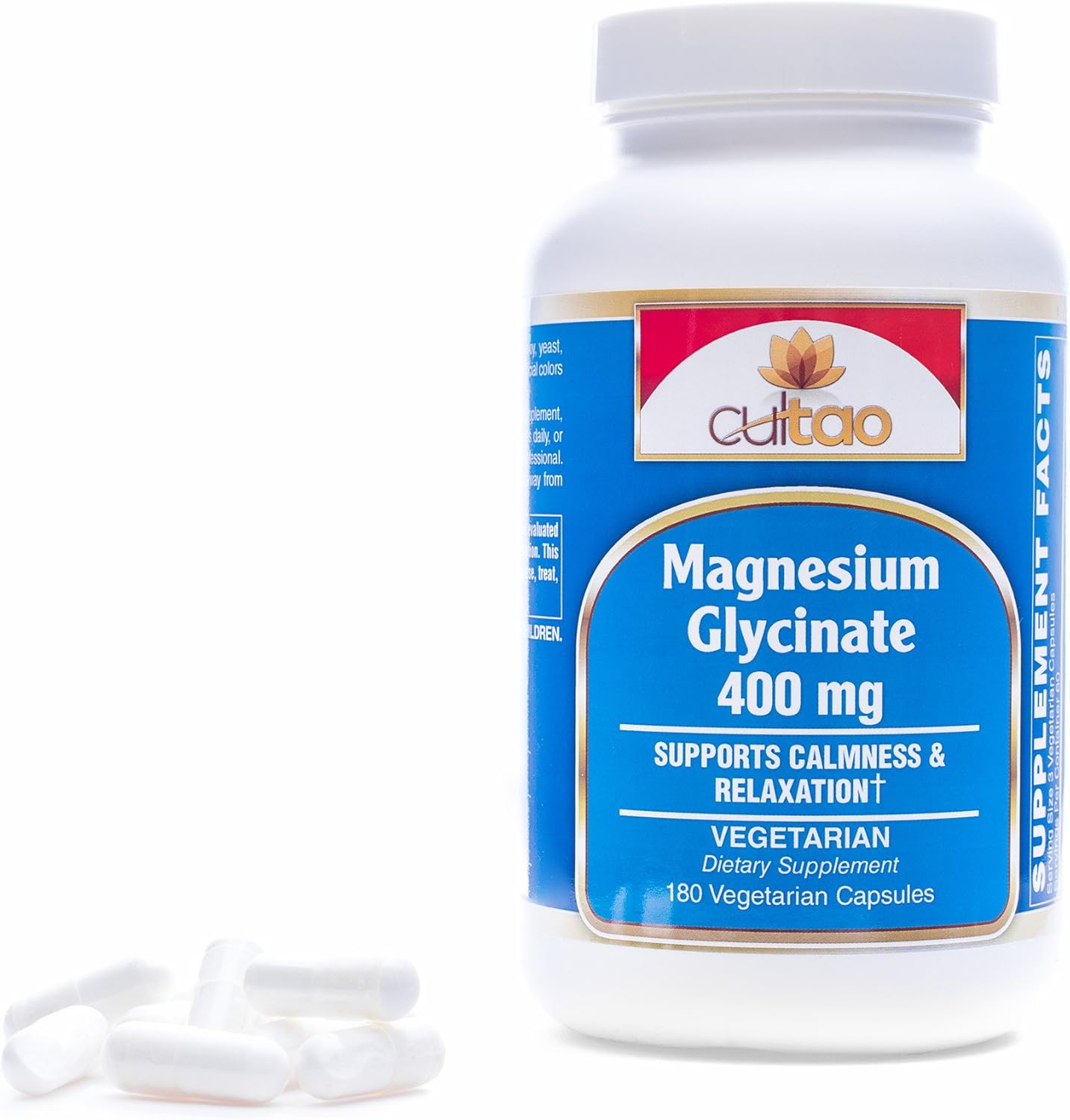 Premium Magnesium Glycinate 400 mg Contains TRAACS