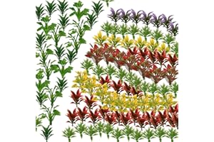 OrgMemory 200 Pcs Mini Model Grass, Model Scenery Kit for School Project Mini Flower Plants Flowers Architecture Flower Scene