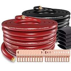 1/0 Gauge Wire (40ft) Copper Clad Aluminum CAA Car
