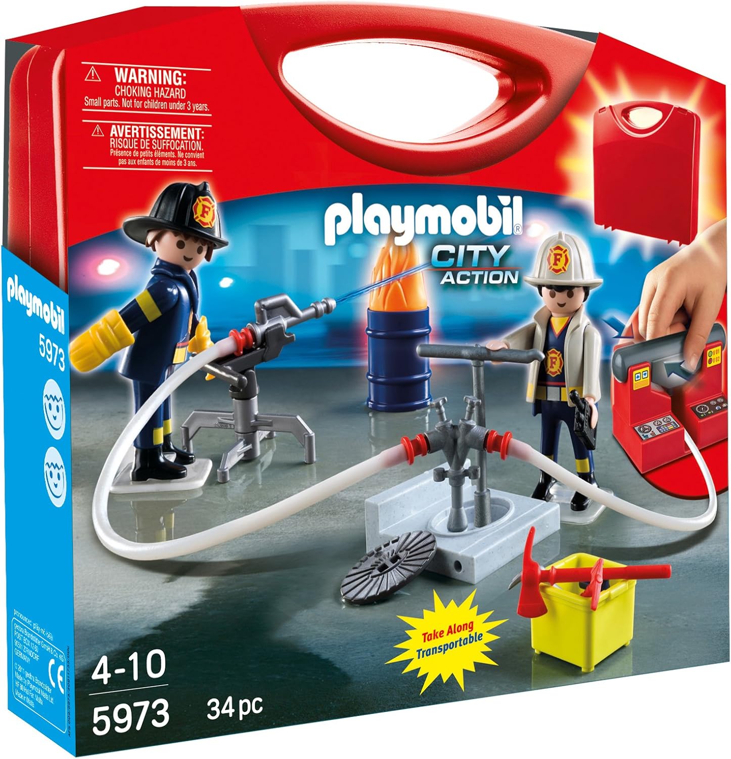 maletin bomberos playmobil