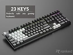 Ranked Rubber Keycap Set | Double Shot Translucent