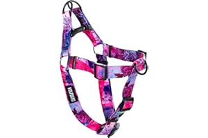 WOLFGANG MAN & BEAST Wolfgang Heavy Duty Adjustable Dog Harness, Pull-Tested to Over 800 lbs for Walking & Training, Daydream Print, Large