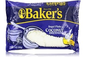 Baker's Angel Flake Coconut Sweetened 7 Ounce (2-pack)