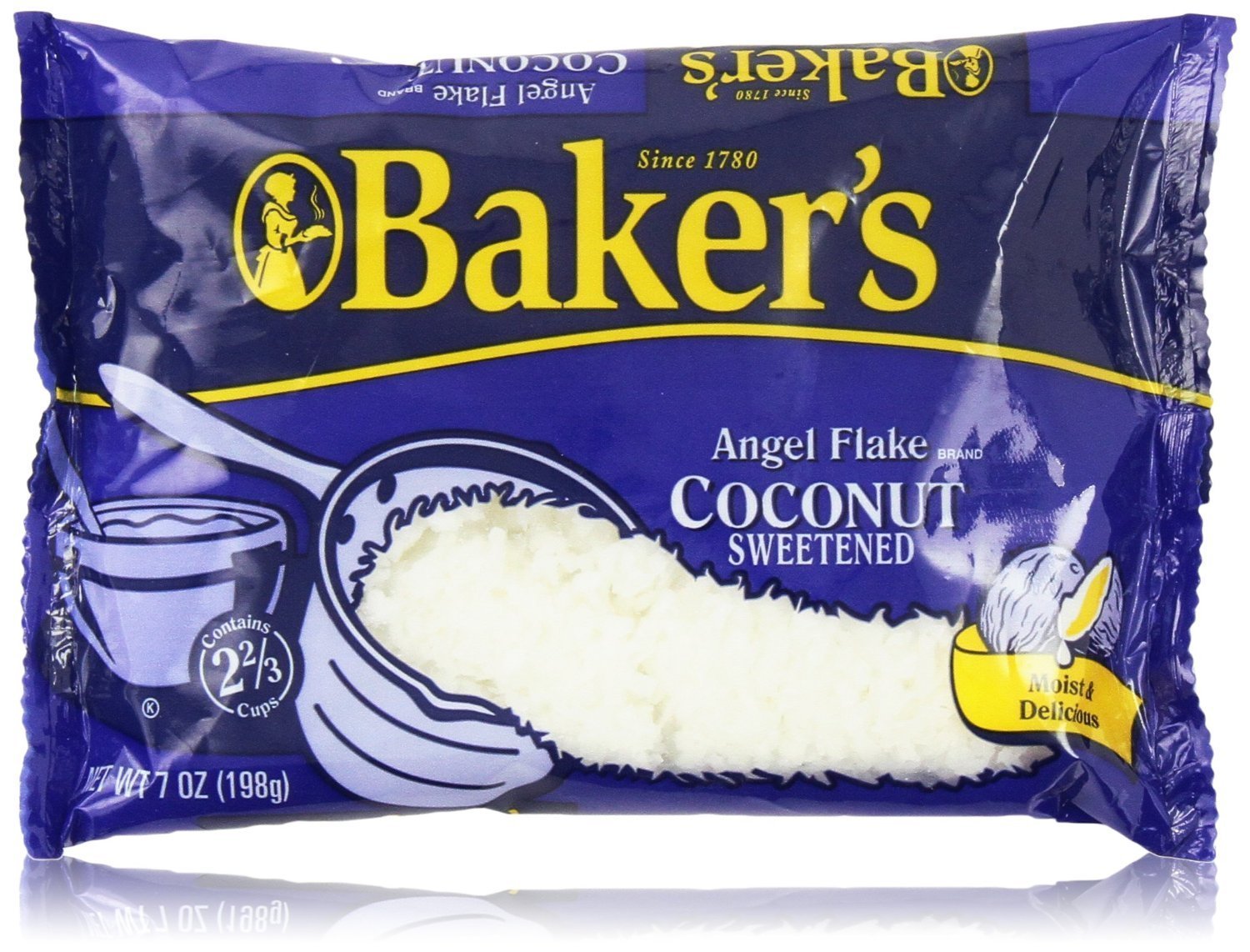 Baker's Angel Flake Coconut Sweetened (2 pack) 7-Ounces each bag- Buy