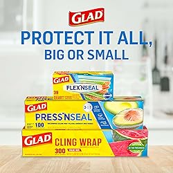 Glad Press'N Seal Plastic Wrap for Food, Griptex