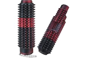 LISGICABIN Little Ouchies Spiky Sensory Fidget Toy for Adults – Pain Stim Tool with Clicker, Spinner, Slider, Roller & Spiky Grip | 5 in 1 Stress & Anxiety Relief, Portable Keychain(Black & Red Laser)