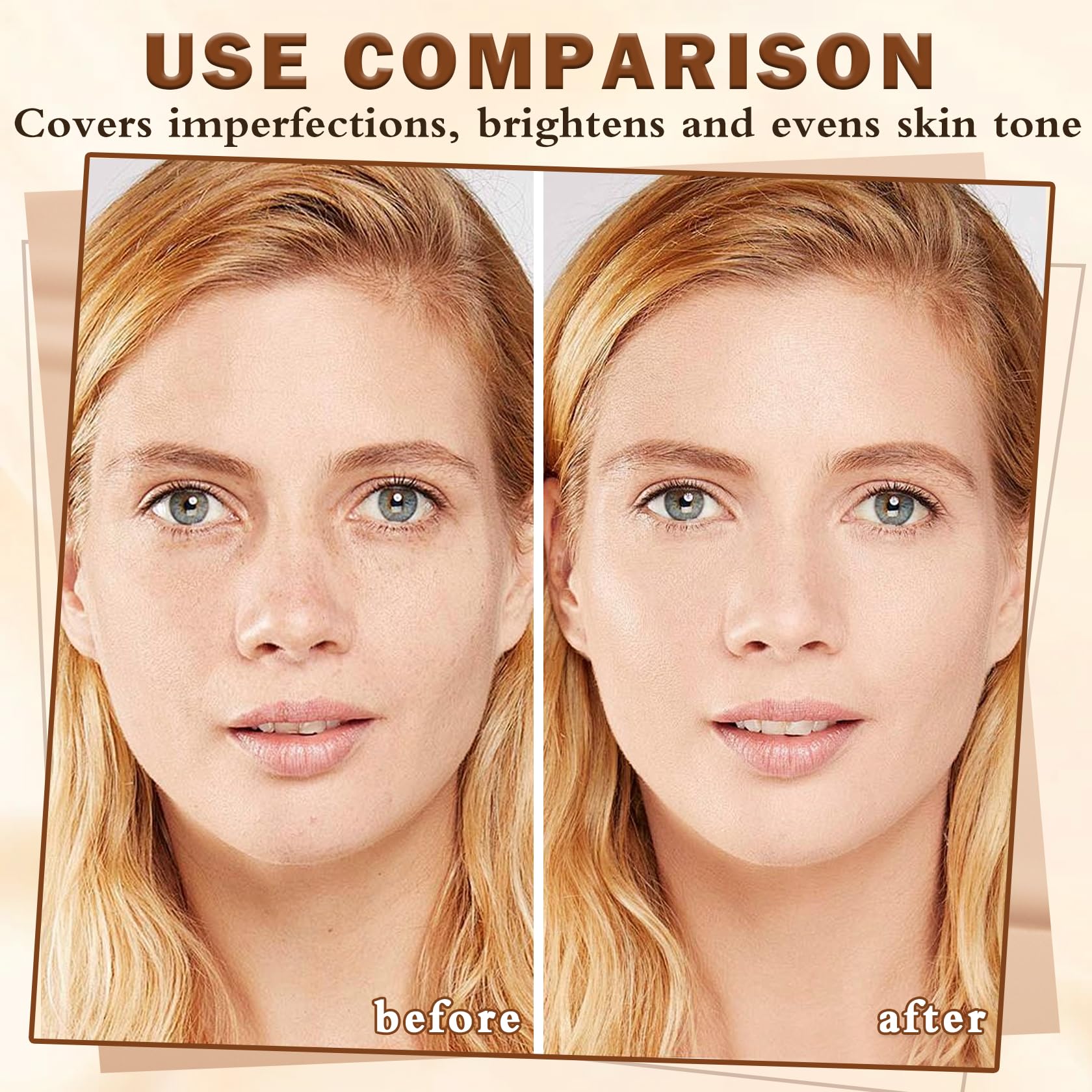 LZXLUKGIR Magic Minerals Airbrush Foundation Full Coverage,Airbrush Flawless Setting Spray Foundation for Mature Skin,Moisturizing Foundation Makeup for Mist Finish(01 Natural/Warm Porcelain)