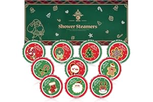 MR MIRYE 10 Pcs Shower Steamers Aromatherapy, Christmas Gifts Birthday Gifts White Elephant Shower Bombs with Essential Oils Relaxation Home SPA, Self Care Christmas Stocking Stuffers for Women Men
