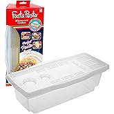The Original Fasta Pasta Microwave Cooker with Lid & Built-in Strainer-No More Messes, Waiting for Water to Boil, or Sticky N