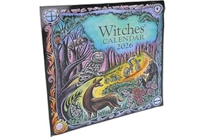 Srliya 2026 Witches Calendar, Astrological Planner with Spells, Rituals & Moon Phases, Coated Paper Mystical Wall Calendar