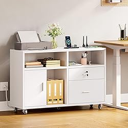 DWVO 2 Drawer File Cabinet with Charging