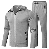 BGOWATU Men's Sweatsuits 2 Piece Set Running Jacket