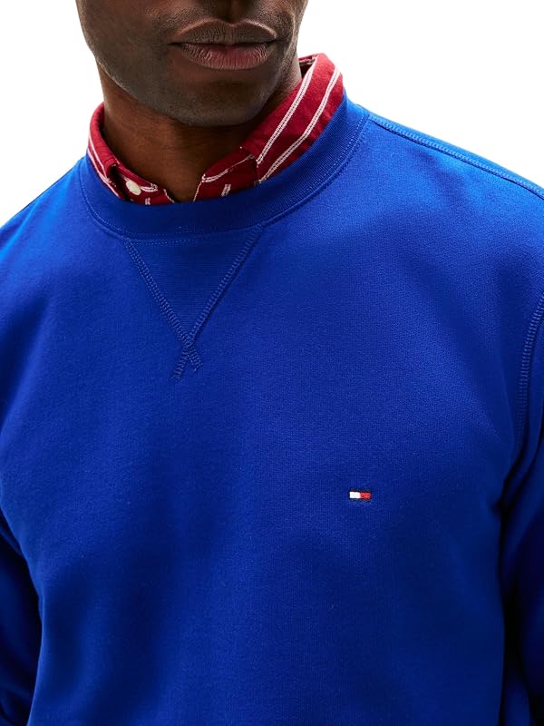 Sweat Homme Seasonal Fleece avec Col Ras-du-Cou, Bleu (Wedge Blue), XXL — photo 3 sur 4