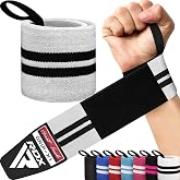 Fascia Per Polsi Contraband Black Label 1001 Con Passante Pollice – Supporto Competizione USPA Per Powerlifting E Bodybuilding (Coppia)