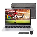 acer Chromebook 315 15.6" FHD Laptop, Intel Celeron N4500, 4GB LPDDR4 RAM, 1TB Storage (64GB eMMC + 1TB Docking Station Set), UHD Graphics, Full-Size Keyboard, Wi-Fi 6, Chrome OS, Silver