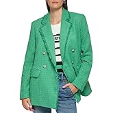 Karl Lagerfeld Paris Women's Elevated Tweed Blazer Jacket