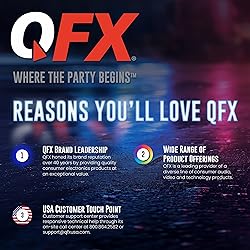 QFX PBX-800TWS 8-Inch TWS Bluetooth Stereo PA