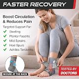 SS Sleeve Stars Ankle Brace with Removable Strap Gray 10-12 inch view 2