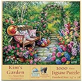 SUNSOUT INC - Kim's Garden - 1000 pc Jigsaw Puzzle by Artist: Susan Rios - Finished Size 23" x 28" - MPN# 45449