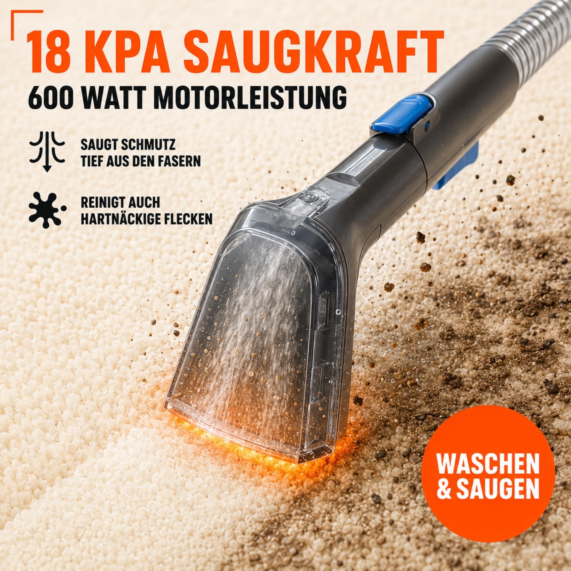 SOMMERTAL MultiCleaner WS600 Polsterreiniger, Waschsauger 2