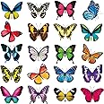 Frienda 40 Pieces Large Size Butterfly Window Clings Anti-Collision Window Clings Decals to Prevent Bird Strikes on Glass Non Adhesive Vinyl Butterfly Stickers