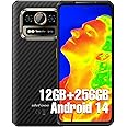 Ulefone Armor 25T 4G Rugged Phone, Thermal Imaging 64MP+50MP Camera, 12GB+256GB MTK Helio G99, 6500mAh(33W), 30W Wireless Charging, 6.78" FHD+ 120Hz Corning Gorilla Screen, Android 14