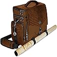 ENHANCE Travel Bag for Table Games - Dungeons and Dragons - Travel Bag for Dungeon Masters - With Padded Figure Storage - Dice and Token Pockets - Holds 4-8 Books, Brown Dragon, Taille unique,