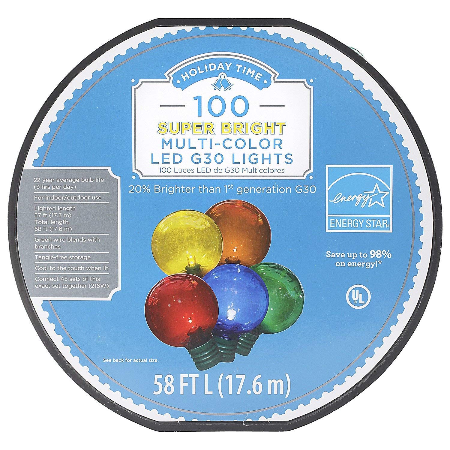 Photo 1 of 100 Ct white super bright LED G30 Lights