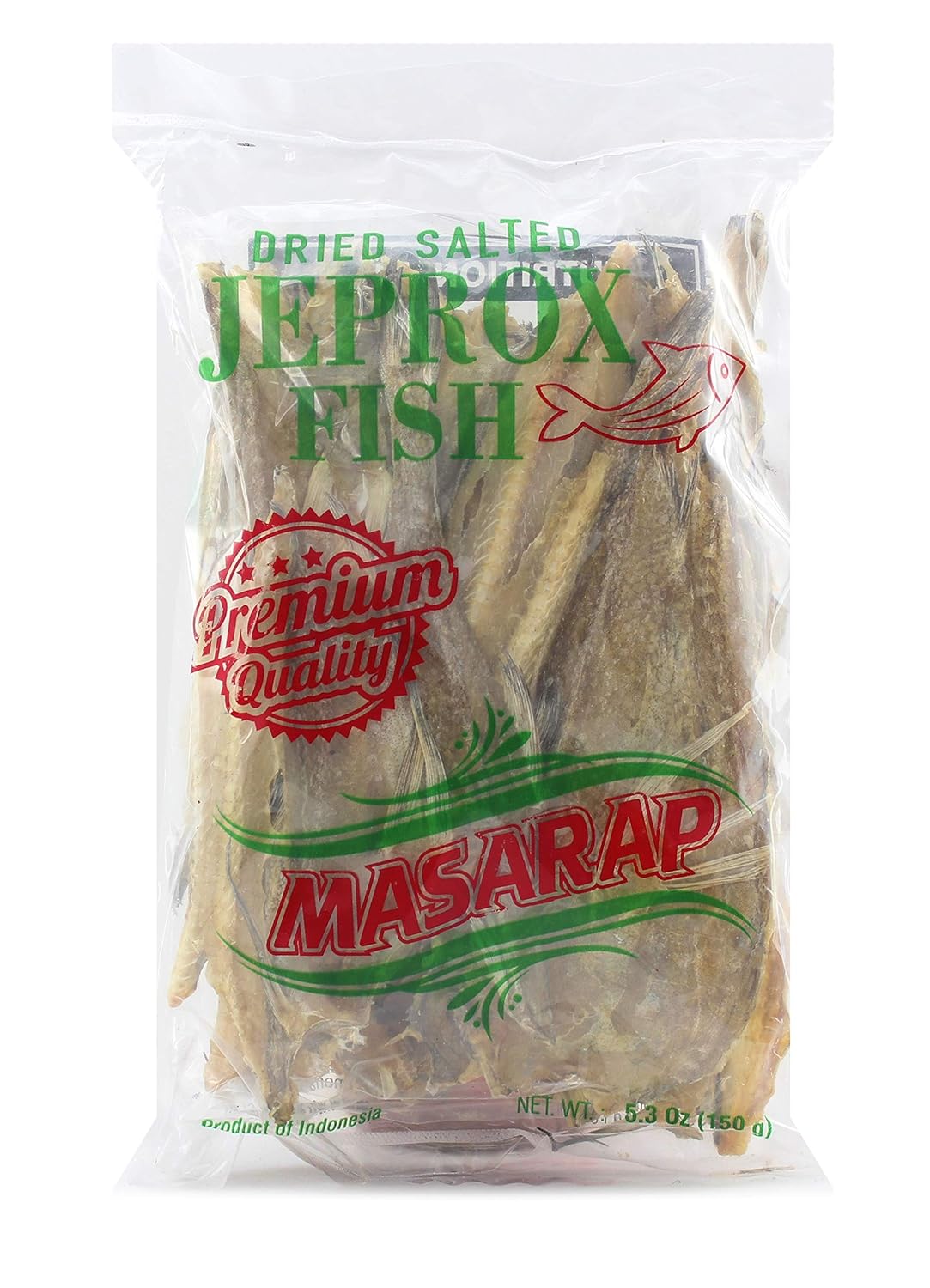 Masarap Dried Salted Jeprox Tuyo Daing Fish, 150 g (Pack of 2