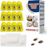 16 Pack Bed Bug Repellent Pouches for Home, Travel, Indoor Use, Natural Plant-Based Bed Bug Killer Pet &amp; Kid Safe, Alternative to Bed Bug Spray, Dust Mite Spray &amp; Bed Bug Bomb (Yellow, 16 Count)