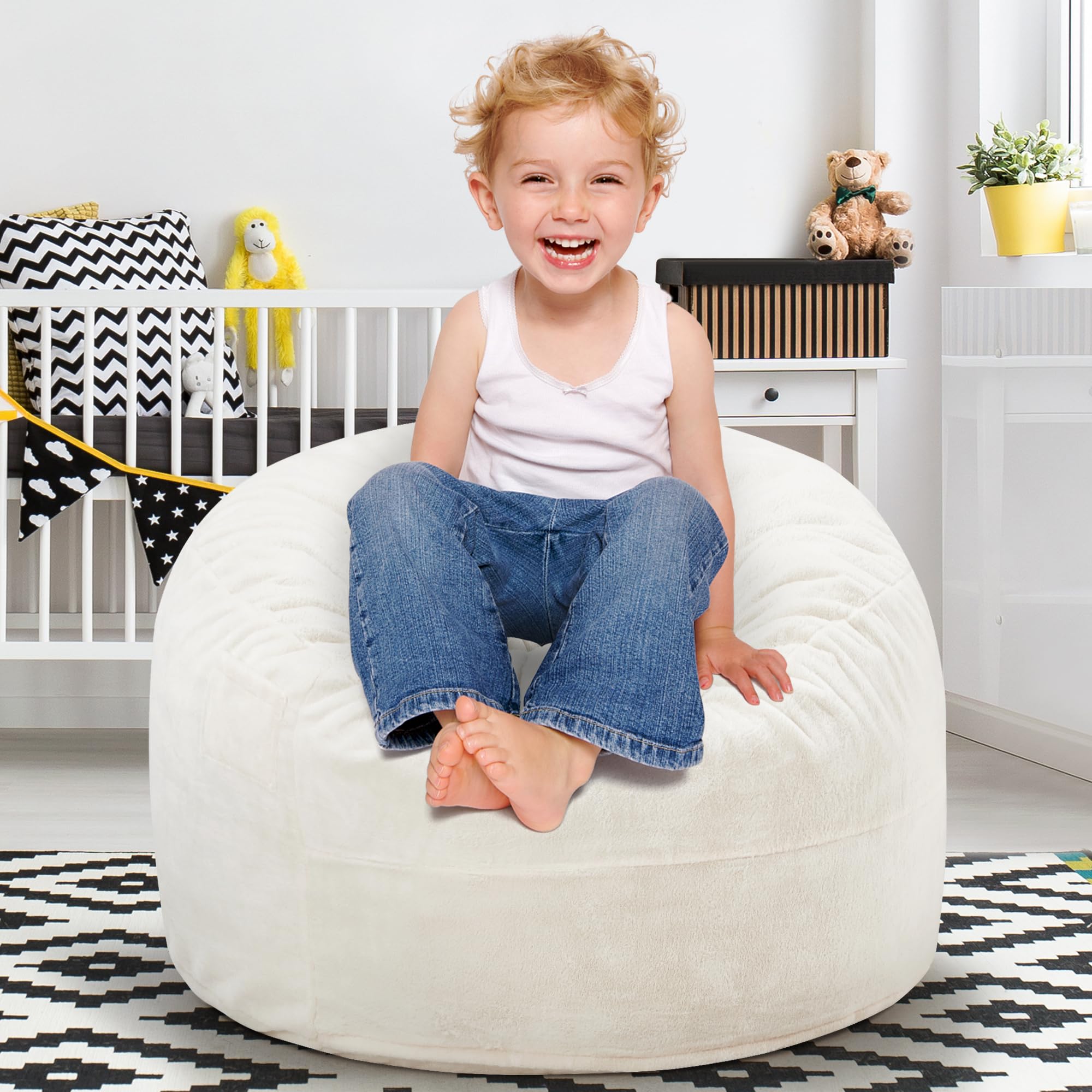 Hobestluk Bean Bag Chairs 2.5FT Bean Bag Chair with