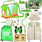 TOY Life Kids Explorer Kit with Bug Catcher for Kids, Bug Catching Kit with Bug Toys, Kid Safari Vest & Hat, Compass, Binoculars, Magnifying Glass, Educational Outdoor Toys Boys Kid Adventure Kit