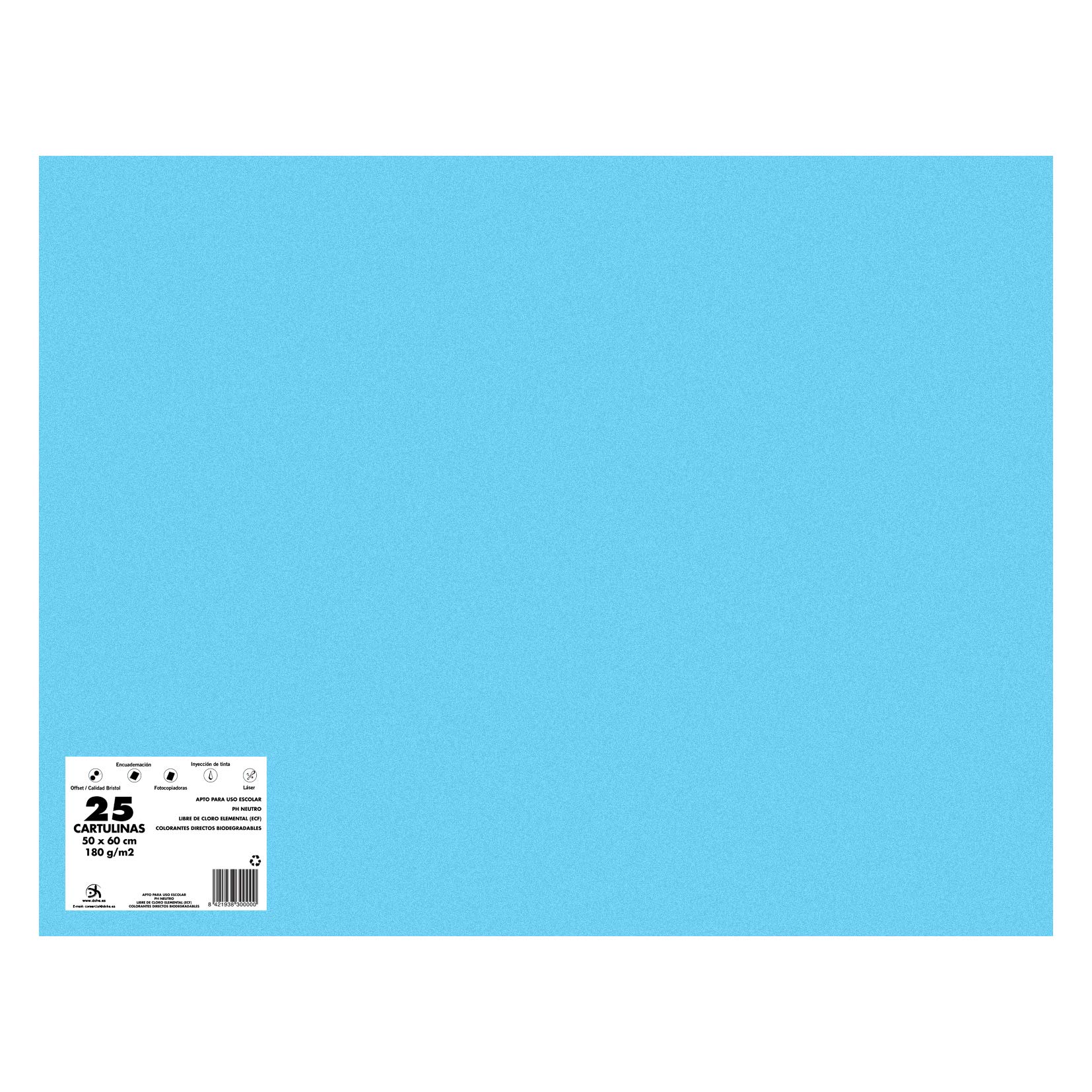 Dohe – Pack of 25 Cards, 50 x 65 mm Ocean Blue — image 1