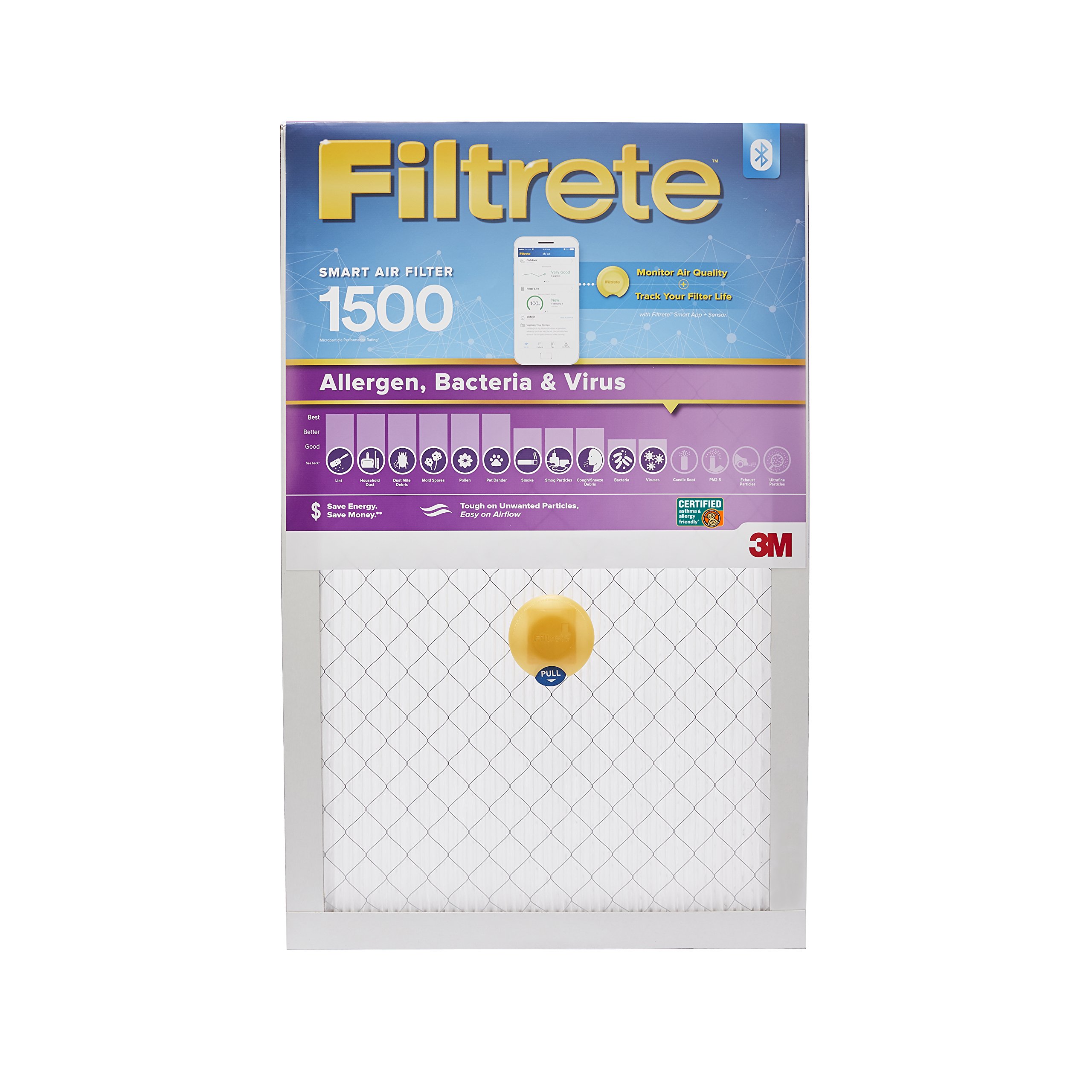 Filtrete Smart Filter 20 x 30 x 1 MPR 1500 Allergen, Bacteria Virus AC