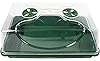 EarlyGrow 70738 Medium Domed Propagator, 15" x 9" x 7", Black/Dark Green