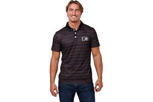 FOCO NHL Mens NHL Team Logo Polo Short Sleeve Polyester Shirt