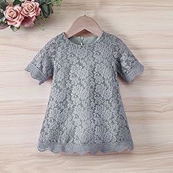Flower Girl Dress, Lace Dress 3/4 Sleeve Dress