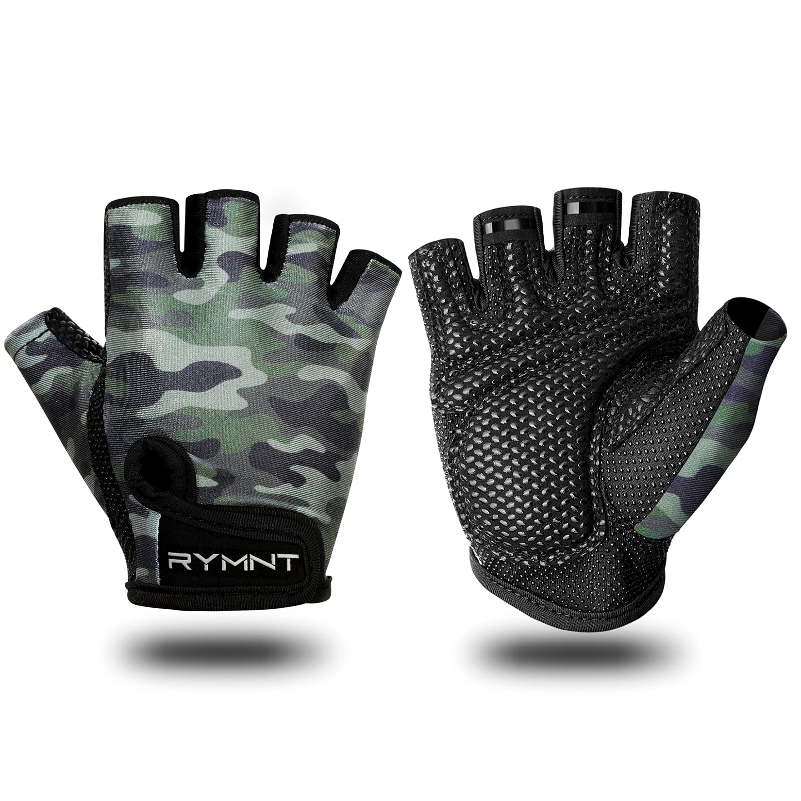 Photo 1 of ZEROFIRE Workout Gloves for Women Men - Weight Lifting Gloves with Full Palm Protection & Extra Grip for Women Gym, Weightlifting, Weight Lift, Rowing, Exercise, Sport, Cycling.Camo Green-XLarge