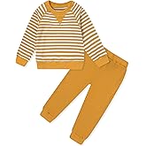 SANMIO Toddler Baby Girl Clothes Toddler Outfit Cute Striped Sweatshirt Tops + Pants Set Fall Winter Clothing For Girls