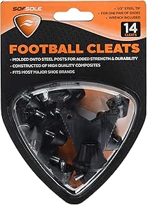Amazon Com Sof Sole Steel Tip Replacement Cleat For Football Shoes 1 2 Inch Football Replacement Cleats Sports Outdoors
