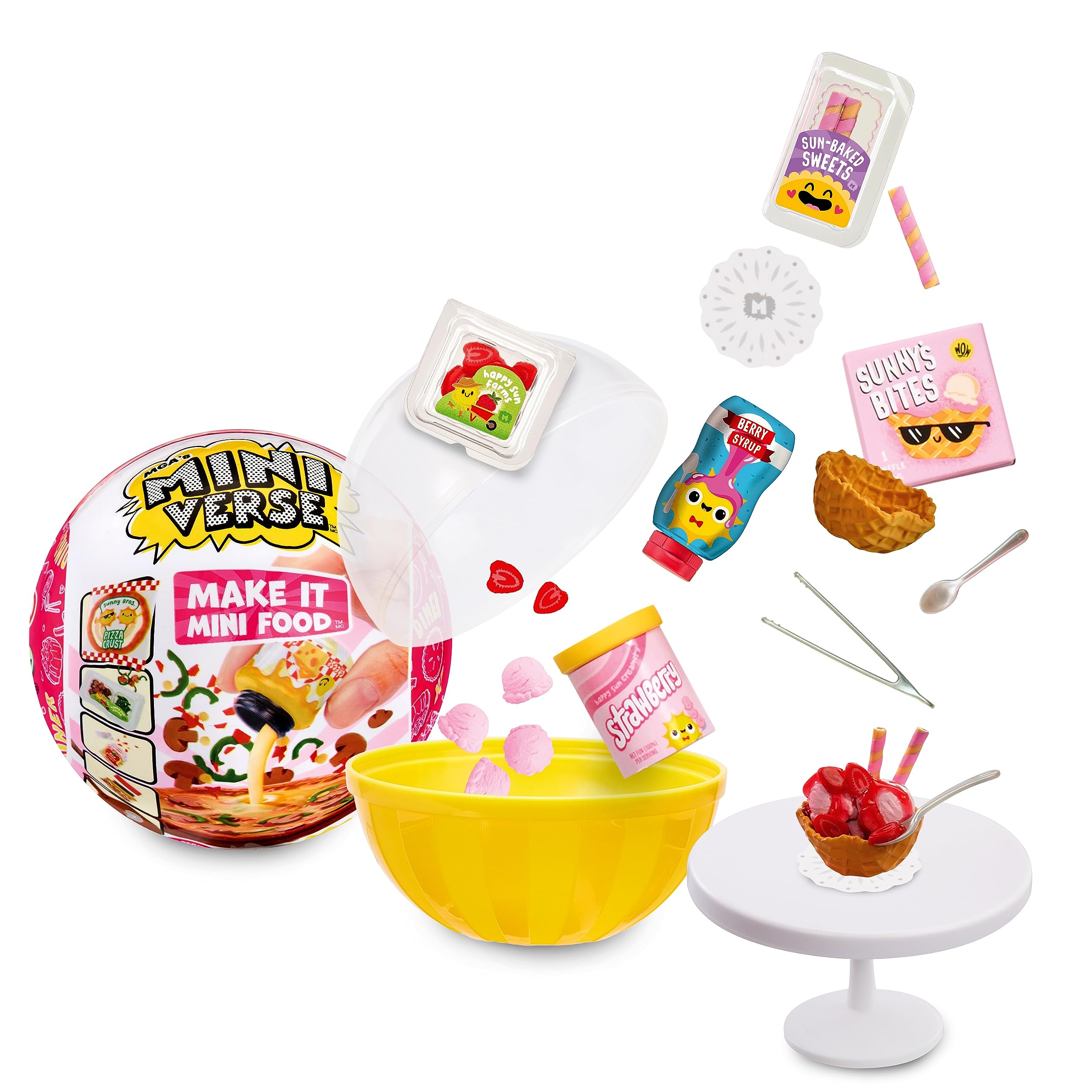 MGA's Miniverse Series 2 Make It Mini Food Diner - DIY Food Playset works with UV Light, Replica Food Ingredients, Blind Packaging, and Resin Play - Not Edible - Suitable for Kids Ages 8+ , Medium