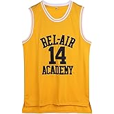 Amzdest 90s The Fresh Prince of Bel Air Academy #14 Jersey Shirt for Men and Women, Unisex Basketball Jersey for Theme Party