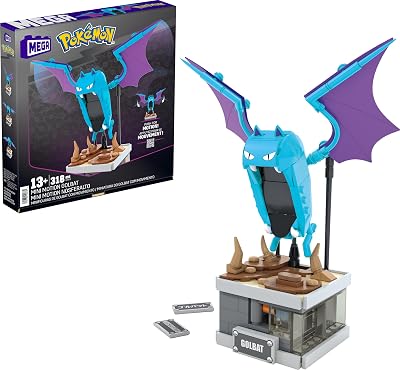 Mega Brands MEGA Pokémon Building Toys Golbat Motion 313 Pieces 5 Inches