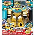 Jam'n Hasbro: Transformers Rescue Bots Academy: Bumblebee RC Robot - 12" Walking Transformer, Lights & Sounds, Radio Controlled, Full Function, 2.4 GHz