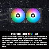 Thermaltake TH280 ARGB Sync V2 CPU Liquid Cooler 2x140mm Fans Mirror Waterblock view 5