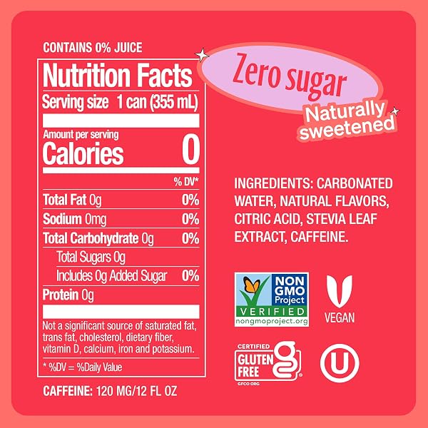ZEVIA ENERGY GRAPEFRUIT ZERO CAL, 12 OZ
