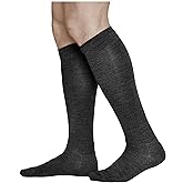 vitsocks Men's 80% MERINO WOOL Long Knee-High Winter Socks, Warm Breathable Comfortable