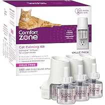 Amazon.com : COMFORT ZONE Value Kit: 3 Cat Calming Diffusers & 6 ...